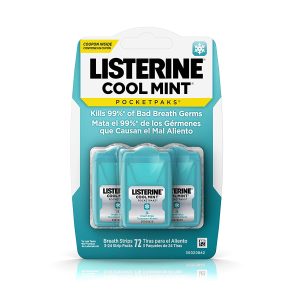 Listerine Cool Mint Pocketpacks Breath Strips 3 Pack
