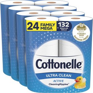 Cottonelle Ultra Clean Toilet Paper 24 Mega Rolls